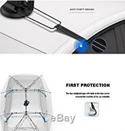Portable Semi-automatic Outdoor Car Umbrella Sunshade Roof Cover UV Protection