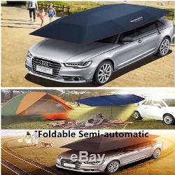 Portable Semi-automatic Outdoor Car Umbrella Sunshade Roof Covers UV Protection