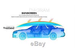 Portable Semi-automatic Outdoor Car Umbrella Sunshade Roof Covers UV Protection