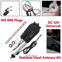 Power Antenna AM FM Radio Mast Replacement Kit Trunk OEM Car Aerial Adapter 12V