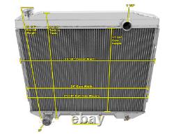 RR Champion 3 Row Radiator, 16 Fan, Shroud-1957-1959 Ford Country Squire V8 Eng
