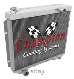 RS Champion 2 Row Radiator, 16 Fan, Shroud-1957-1959 Ford Country Squire V8 Eng