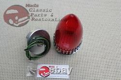 Rat Rod Red 59 Cadillac Tail Lights Custom Car Pickup Truck Frenched Recess Pair
