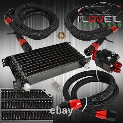 Rear Differential High Flow Oil Cooler+Filter Relocation Kit 18 Row Drift Turbo