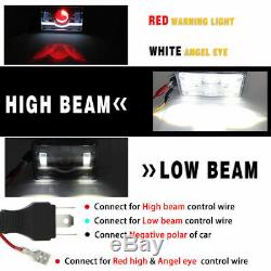 Red Demon 4x6 LED Headlights Semi Sealed Headlamp Conversion Halogen HID Xenon