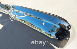 S Ranch Station Wagon Rear Back New Triple Chrome Plated Bumper 1957 57 Ford Oem