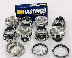 SPEED PRO Ford 289 302 5.0 V8 Flat Top 4VR Hyper Pistons MOLY Rings 9.01 +. 030