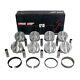Speed Pro Ford 289 302 Flat Top Hypereutectic Coated Pistons + Cast Rings +. 60