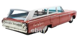 Scarce Japanese Tin Friction 1960's Ford Country Squire Station Wagon with Box