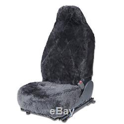 Sheepskin Car Seat Covers 2pc Real Australian Soft Padded Cushion Leather Hive