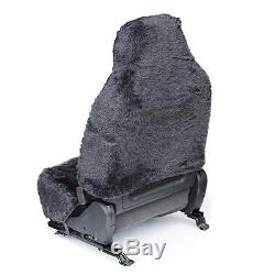 Sheepskin Car Seat Covers 2pc Set Real Australian Soft Padded Cushion Leather