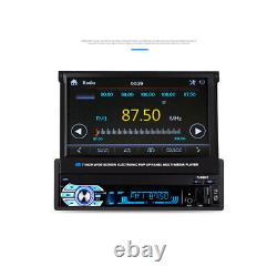 Single DIN 7 Car Player Stereo MP5 HD Flip Out Touch FM Radio USB AUX withCamera