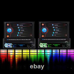 Single DIN 7 Car Player Stereo MP5 HD Flip Out Touch FM Radio USB AUX withCamera