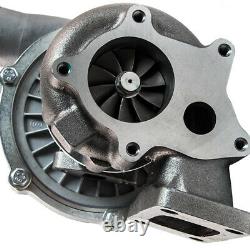 T04E T3/T4 TURBOCHARGER. 63 A/R 57 WithOil Line+Intercooler +Piping Pipe Kits