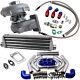 T3/t4 T04e Universal Turbo 0.63 A/r Withoil Line+intercooler +piping Pipe Kits