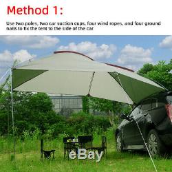 Trailer Awning Sun Shelter Auto SUV Awning Canopy Camper Tent Roof Top Camping
