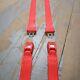 Two Point Red Lap Seat Belts Pair Hot Street Rat Rod Parts Accessories Hotrod Wj