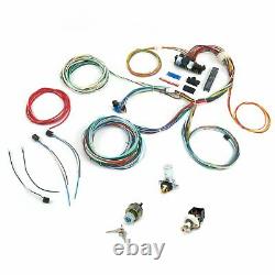 UNIVERSAL Extra long Wires 21 Circuit Wiring Harness For CHEVY Mopar FORD Hotro