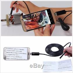Universal 2-in-1 8mm 10M Vehicles Endoscope LED USB Inspection Camera Waterproof