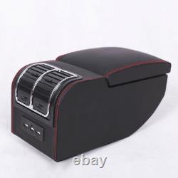 Universal 6 USB Rechargeable Style Car Charger Central Armrest Box Storage Case