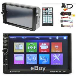 Universal 7 2DIN Single-Touch Car Dash Stereo Radio Player Kit with Rear Camera