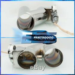 Universal 75mm 3 Diy Electric Turbo Exhaust Catback Down Pipe Cut Out Assembly