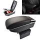 Universal Dual-decker Car Center Console Armrest Box Pu Leather Storage Cup Hold