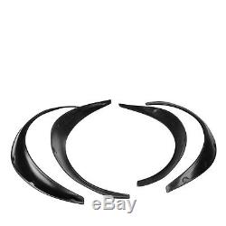 Universal JDM Fender Flares Wheel Arches 4Pcs Wide Body Set Polyurethane Black