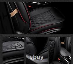Universal Luxury Full PU Leather Car Seat Cover Cushion 3D Surround Breathable
