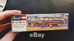V. Rare Revell S Cement Ford Country Squire Original Issue Complete H-1220-149