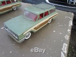 VITG GREEN Buddy L Ford Country Squire Station Wagon WORKING SUSPENSION AS IS 2