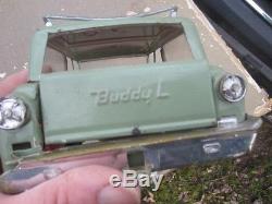 VITG GREEN Buddy L Ford Country Squire Station Wagon WORKING SUSPENSION AS IS 2