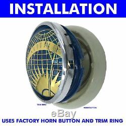 VW Sun & Moon Horn Button For Factory Steering Wheel oval split okrasa petri kdf