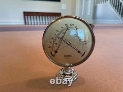 Vintage 1950s 1960s Brass Auto Thermometer Humid Accessory Chevy Ford Mopar Gm