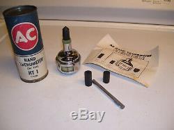 Vintage 1960's AC hand Tachometer tool auto service gm street rat rod scta rpm
