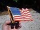 Vintage 40s Flag Parade Ww2 Auto License Plate Topper Gm Ford Chevy Old Rat Rod