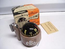 Vintage 50s nos Airguide dash compass gauge gm ford chevy rat rod pontiac nash
