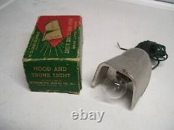 Vintage 60s nos auto Under hood trunk light service lamp gm street rat rod old