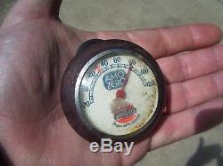 Vintage AMOCO auto gas oil station thermometer gauge gm ford chevy rat rod dodge