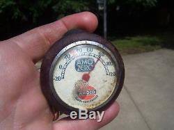Vintage AMOCO auto gas oil station thermometer gauge gm ford chevy rat rod dodge