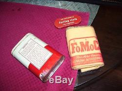 Vintage Ford 1960s antique nos cloth accessory kit wax Oil can auto promo part