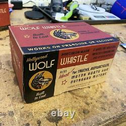 Vintage Hollywood Wolf Whistle Horn Hot Rod Muscle Car Auto Ford GM LOUD! 123 dB
