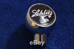 Vintage Robbins Chrome Schlitz Ball Beer Tap Gear Shift Knob Handle Accessory