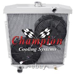 WR 3 Row Radiator, 10 Fans-1954-1956 Ford Country Squire Police Interceptor