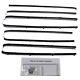 Window Sweeps Weatherstrip For 1955-56 Ford Country Squire 4-dr Black Front Rear