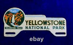 Yellowstone National Park Wyoming License Plate Topper Badge Emblem